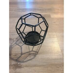 Unknown brand black geometric candle holder